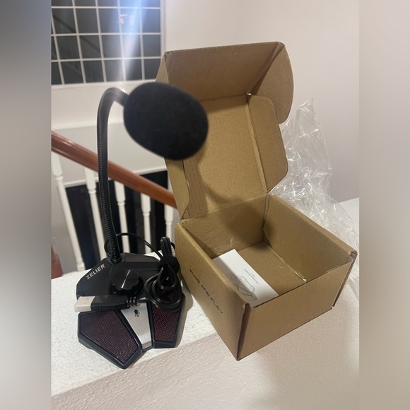 ZELIER USB Computer Microphone, PC Mic with Volume Control,Mute Button&LED Indic - Picture 8 of 10